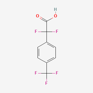 molecular formula C9H5F5O2 B3038092 2,2-Difluoro-2-[4-(trifluoromethyl)phenyl]acetic acid CAS No. 73790-11-1