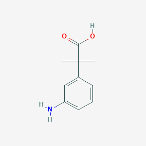 molecular formula C10H13NO2 B3038095 2-(3-Aminophenyl)-2-methylpropanoic acid CAS No. 739328-61-1