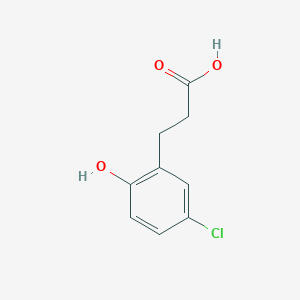 molecular formula C9H9ClO3 B3038113 3-(5-Chloro-2-hydroxyphenyl)propanoic acid CAS No. 749878-89-5