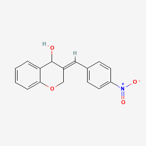 (3E)-3-[(4-nitrophenyl)methylidene]-4H-chromen-4-ol
