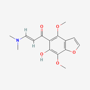 (2E)-3-(dimethylamino)-1-(6-hydroxy-4,7-dimethoxy-1-benzofuran-5-yl)prop-2-en-1-one