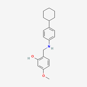2-[(4-Cyclohexylanilino)methyl]-5-methoxyphenol