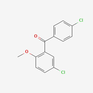 molecular formula C14H10Cl2O2 B3038135 (5-Chloro-2-methoxy-phenyl)-(4-chlorophenyl)methanone CAS No. 76442-96-1