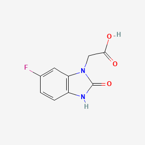 molecular formula C9H7FN2O3 B3038141 2-(6-Fluoro-2-oxo-2,3-dihydro-1H-benzo[d]imidazol-1-yl)acetic acid CAS No. 767305-43-1