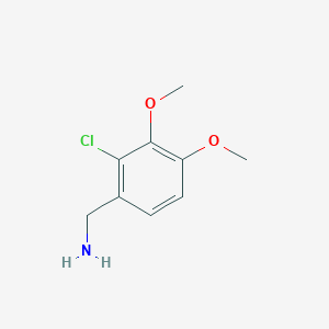 molecular formula C9H12ClNO2 B3038154 (2-Chloro-3,4-dimethoxyphenyl)methanamine CAS No. 771580-80-4