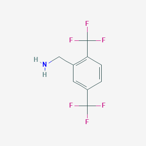 molecular formula C9H7F6N B3038155 2,5-Bis(trifluoromethyl)benzylamine CAS No. 771582-21-9