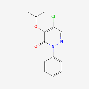 molecular formula C13H13ClN2O2 B3038161 5-chloro-4-isopropoxy-2-phenyl-3(2H)-pyridazinone CAS No. 77541-62-9