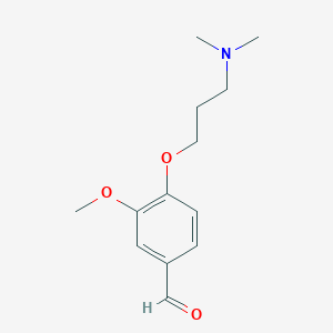 molecular formula C13H19NO3 B3038168 4-(3-Dimethylamino-propoxy)-3-methoxy-benzaldehyde CAS No. 783304-07-4
