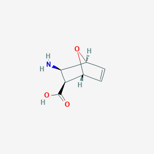 molecular formula C7H9NO3 B3038169 diexo-3-Amino-7-oxa-bicyclo[2.2.1]hept-5-ene-2-carboxylic acid CAS No. 783340-43-2