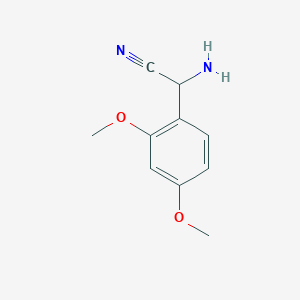 molecular formula C10H12N2O2 B3038175 Amino(2,4-dimethoxyphenyl)acetonitrile CAS No. 785767-37-5