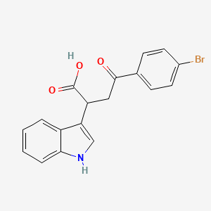 molecular formula C18H14BrNO3 B3038176 4-(4-bromophenyl)-2-(1H-indol-3-yl)-4-oxobutanoic acid CAS No. 78860-79-4