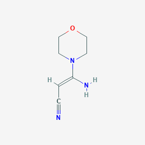 molecular formula C7H11N3O B3038179 (E)-3-amino-3-morpholin-4-ylprop-2-enenitrile CAS No. 78972-77-7
