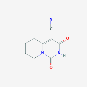 molecular formula C9H9N3O2 B3038181 1,3-二氧代-2,3,5,6,7,8-六氢-1H-吡啶并[1,2-c]嘧啶-4-甲腈 CAS No. 790271-43-1