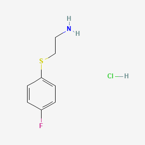 molecular formula C8H11ClFNS B3038187 1-[(2-Aminoethyl)sulfanyl]-4-fluorobenzene hydrochloride CAS No. 79270-76-1