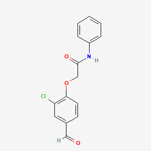 molecular formula C15H12ClNO3 B3038188 2-(2-chloro-4-formylphenoxy)-N-phenylacetamide CAS No. 792945-92-7
