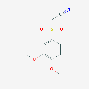 molecular formula C10H11NO4S B3038197 [(3,4-Dimethoxyphenyl)sulfonyl]acetonitrile CAS No. 797036-29-4