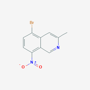 molecular formula C10H7BrN2O2 B3038199 5-Bromo-3-methyl-8-nitroisoquinoline CAS No. 80066-67-7