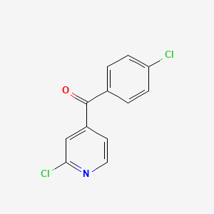 molecular formula C12H7Cl2NO B3038200 (4-Chlorophenyl)(2-chloropyridin-4-yl)methanone CAS No. 80099-90-7