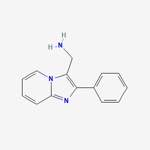 molecular formula C14H13N3 B3038228 (2-Phenylimidazo[1,2-a]pyridin-3-yl)methanamine CAS No. 817172-48-8