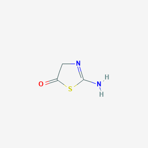 molecular formula C3H4N2OS B3038230 2-Amino-2-thiazolin-5-one CAS No. 81760-27-2