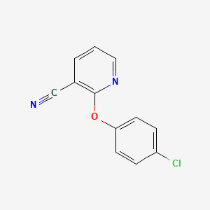 molecular formula C12H7ClN2O B3038234 2-(4-氯苯氧基)烟腈 CAS No. 82524-00-3