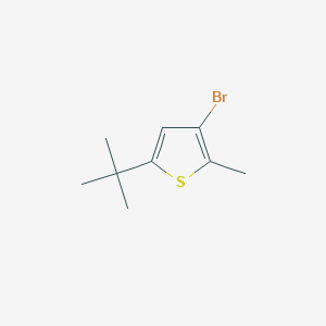 molecular formula C9H13BrS B3038241 3-Bromo-5-(tert-butyl)-2-methylthiophene CAS No. 83174-17-8