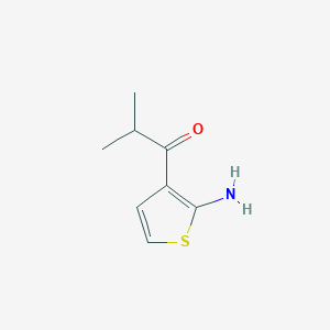 molecular formula C8H11NOS B3038242 1-(2-Aminothiophen-3-yl)-2-methylpropan-1-one CAS No. 832113-95-8