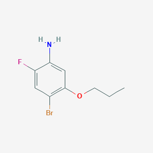 molecular formula C9H11BrFNO B3038268 4-Bromo-2-fluoro-5-propoxyaniline CAS No. 84478-69-3