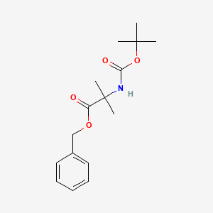 molecular formula C16H23NO4 B3038275 叔丁基 2-((苄氧基)羰基)丙-2-基氨基甲酸酯 CAS No. 84758-57-6