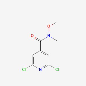 molecular formula C8H8Cl2N2O2 B3038277 2,6-Dichloro-N-methoxy-N-methylisonicotinamide CAS No. 848498-98-6