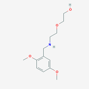 molecular formula C13H21NO4 B3038279 2-(2-((2,5-Dimethoxybenzyl)amino)ethoxy)ethanol CAS No. 848755-84-0