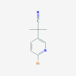 molecular formula C9H9BrN2 B3038286 2-(6-Bromo-3-pyridyl)-2-methylpropanenitrile CAS No. 850197-45-4