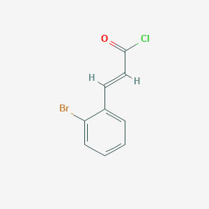 molecular formula C9H6BrClO B3038292 (2E)-3-(2-Bromophenyl)acryloyl chloride CAS No. 851664-10-3