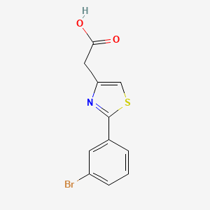 2-[2-(3-bromophenyl)-1,3-thiazol-4-yl]acetic Acid