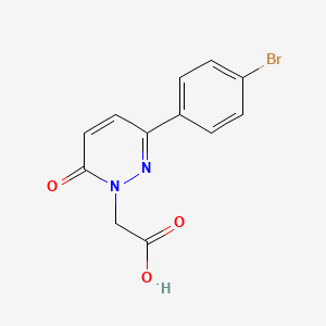 molecular formula C12H9BrN2O3 B3038297 [3-(4-溴苯基)-6-氧代吡rida嗪-1(6H)-基]乙酸 CAS No. 853318-11-3
