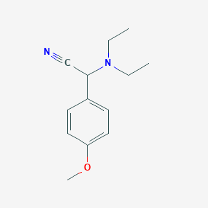molecular formula C13H18N2O B3038308 2-(Diethylamino)-2-(4-methoxyphenyl)acetonitrile CAS No. 85574-14-7