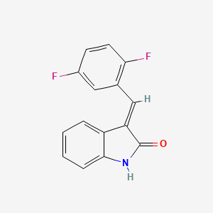 molecular formula C15H9F2NO B3038311 (3E)-3-[(2,5-difluorophenyl)methylidene]-1H-indol-2-one CAS No. 856435-92-2