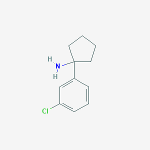 molecular formula C11H14ClN B3038313 1-(3-Chlorophenyl)cyclopentan-1-amine CAS No. 856563-65-0