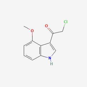 molecular formula C11H10ClNO2 B3038321 2-氯-1-(4-甲氧基-1H-吲哚-3-基)乙酮 CAS No. 858752-72-4