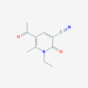 5-Acetyl-1-ethyl-6-methyl-2-oxo-1,2-dihydro-3-pyridinecarbonitrile