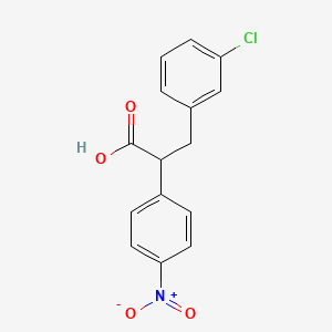 3-(3-chlorophenyl)-2-(4-nitrophenyl)propanoic Acid