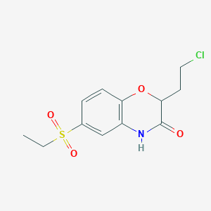 2-(2-chloroethyl)-6-(ethylsulfonyl)-2H-1,4-benzoxazin-3(4H)-one