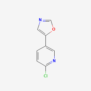 molecular formula C8H5ClN2O B3038348 2-氯-5-(1,3-恶唑-5-基)吡啶 CAS No. 860648-90-4