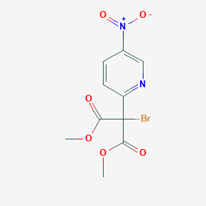 molecular formula C10H9BrN2O6 B3038356 2-溴-2-(5-硝基-2-吡啶基)丙二酸二甲酯 CAS No. 860650-18-6