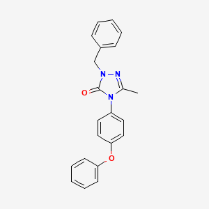 molecular formula C22H19N3O2 B3038386 2-benzyl-5-methyl-4-(4-phenoxyphenyl)-2,4-dihydro-3H-1,2,4-triazol-3-one CAS No. 860789-00-0