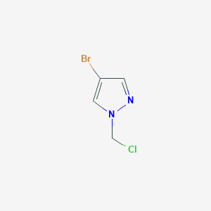 molecular formula C4H4BrClN2 B3038390 4-bromo-1-(chloromethyl)-1H-pyrazole CAS No. 861001-09-4