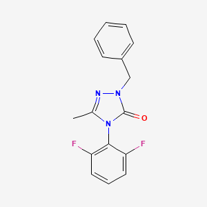 molecular formula C16H13F2N3O B3038395 2-benzyl-4-(2,6-difluorophenyl)-5-methyl-2,4-dihydro-3H-1,2,4-triazol-3-one CAS No. 861206-20-4