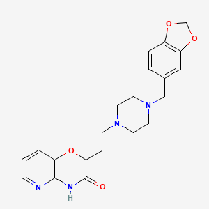 2-{2-[4-(1,3-benzodioxol-5-ylmethyl)piperazino]ethyl}-2H-pyrido[3,2-b][1,4]oxazin-3(4H)-one