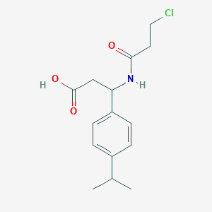 molecular formula C15H20ClNO3 B3038404 3-[(3-氯丙酰)氨基]-3-(4-异丙基苯基)丙酸 CAS No. 861207-69-4