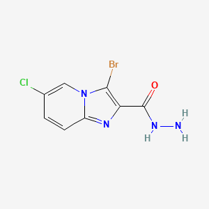 molecular formula C8H6BrClN4O B3038408 3-溴-6-氯咪唑并[1,2-a]吡啶-2-甲酰肼 CAS No. 861208-22-2